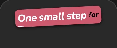 Candy caption style